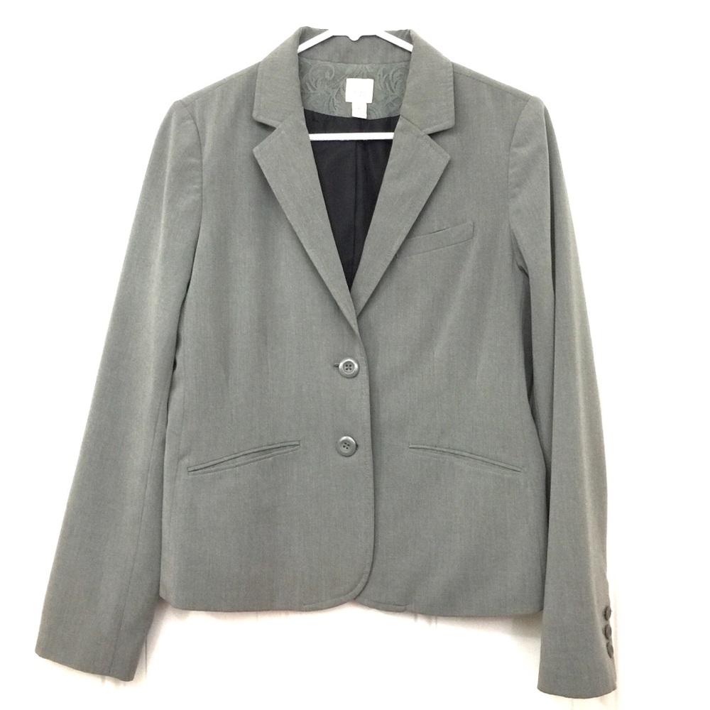 🔥final sale🔥 LC grey women’s suit jacket 10 EUC